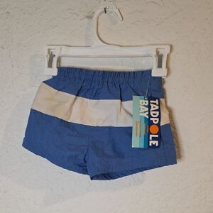 Blue and White Kids Shorts